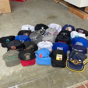Lot of vintage hats from 70s-80s